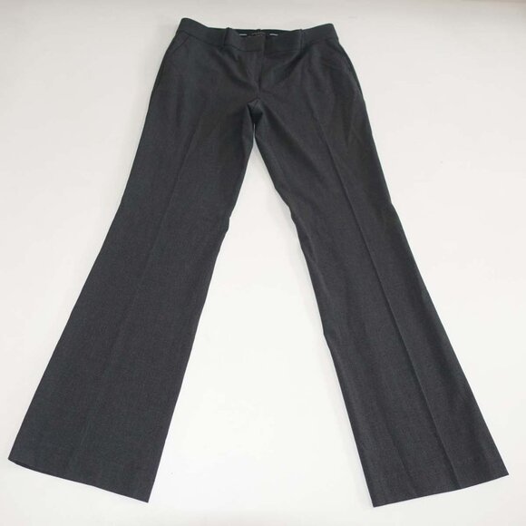 Ann Taylor Women's The Trouser Devin Fit Dress Pants Size 4 Charcoal Gray Slacks - Picture 1 of 6